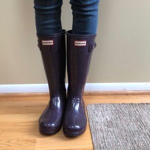 Hunter Rain Boots W/ SOCKS